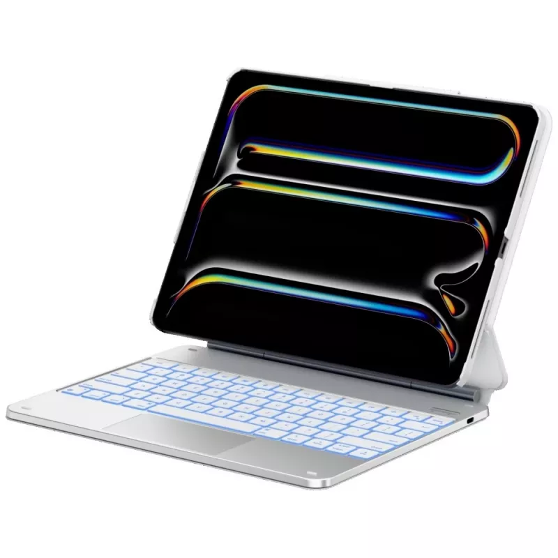 Typecase Edge + näppäimistökotelo iPad Air 13 M2 2024 / M3 2025 / M4 2026, valkoinen