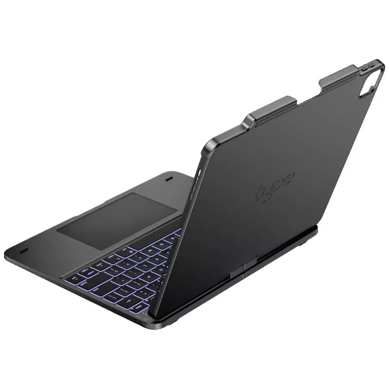 Typecase Flexbook Touch näppäimistökotelo iPad Air 13 M2 2024 / M3 2025 / M4 2026, harmaa