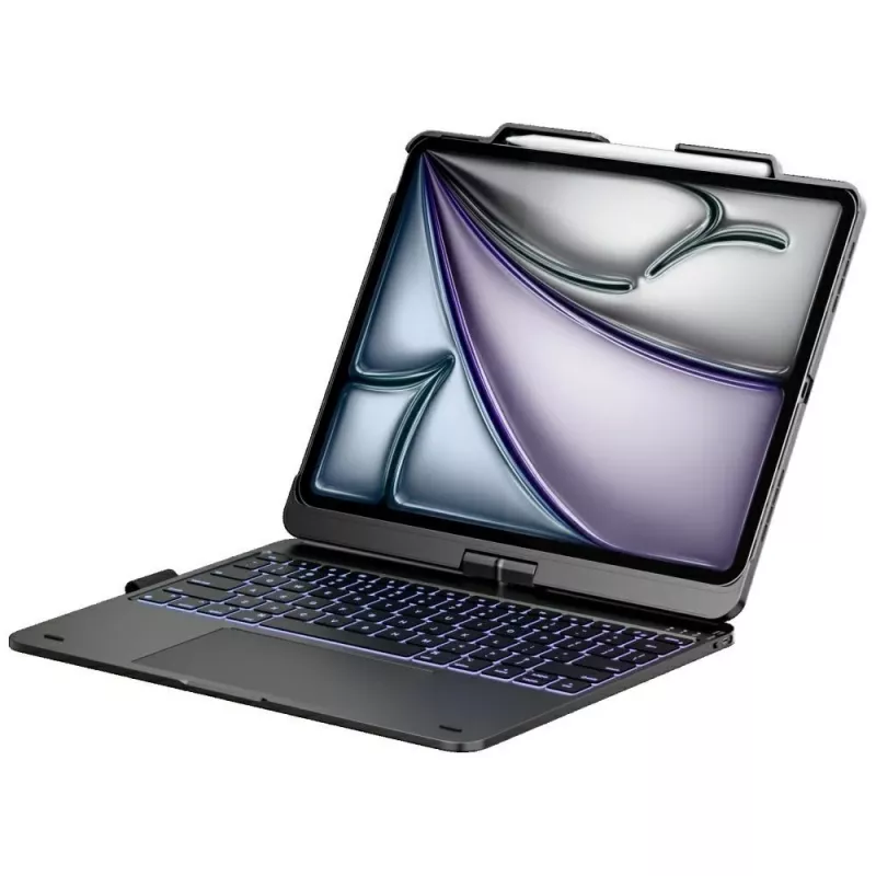Typecase Flexbook Touch näppäimistökotelo iPad Air 13 M2 2024 / M3 2025 / M4 2026, harmaa