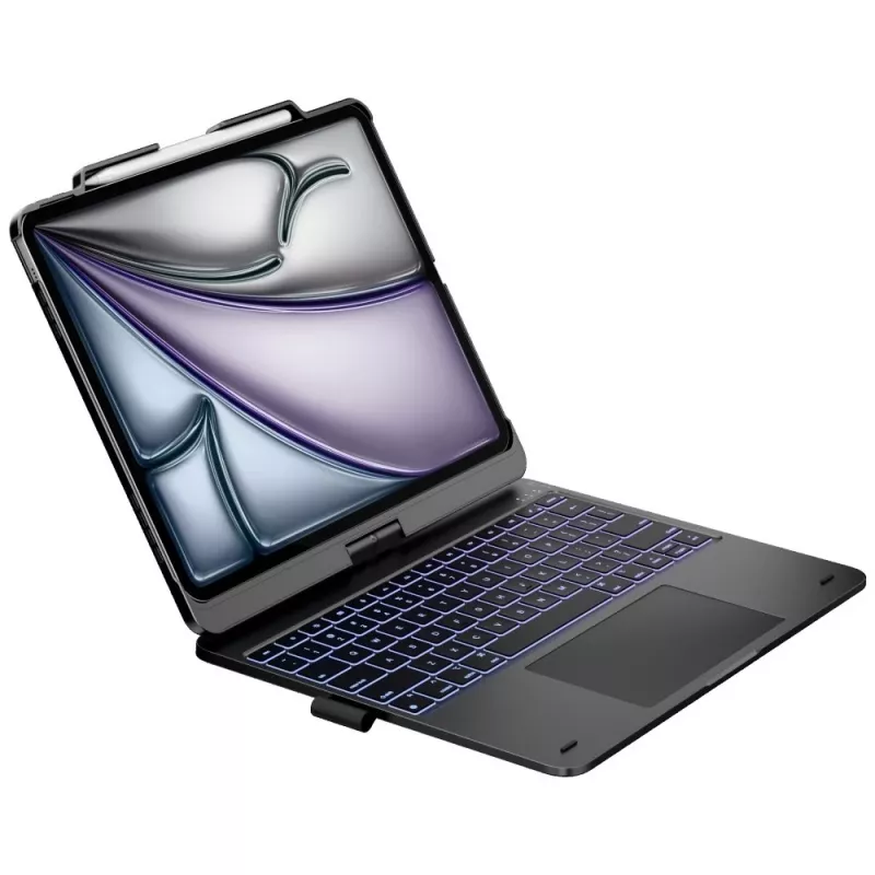 Typecase Flexbook Touch näppäimistökotelo iPad Air 13 M2 2024 / M3 2025 / M4 2026, harmaa