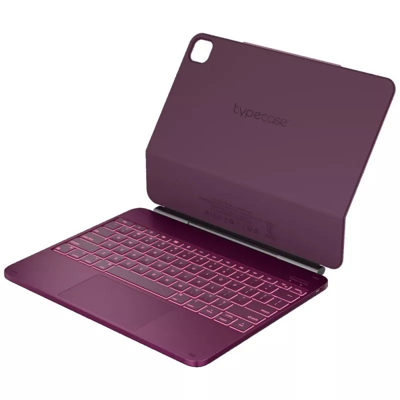 Typecase Edge Keyboard Case iPad Pro 13 2024/2025, vadelmanpunainen