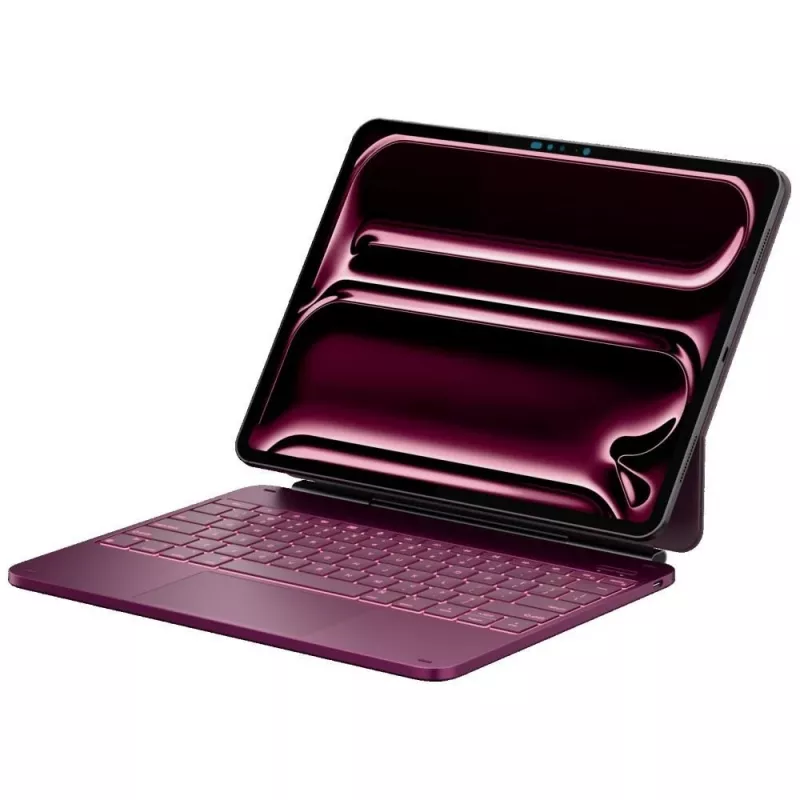 Typecase Edge Keyboard Case iPad Pro 13 2024/2025, vadelmanpunainen