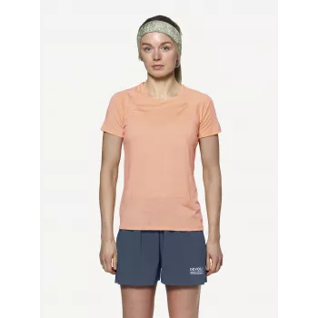 Devold Endurance Merino 130 Tee - Sunrise - koko S - naisten aluspaita T-paita