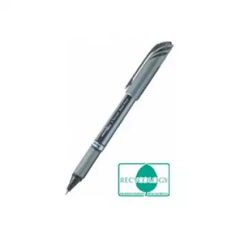 Pentel BL27-AX EnerGel painonappigeelikynä - neulakärki 0.35 mm - musta muste - hopeinen metallirunko