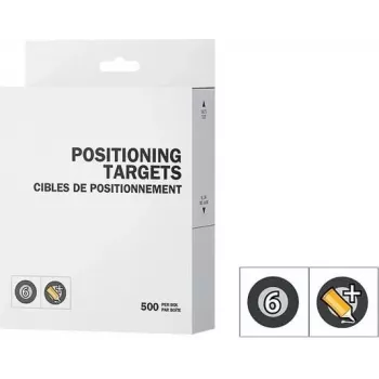 CREAFORM PEEL 3 -paikannustargetit 6 mm mustalla reunalla ja tavallisella liimalla 1x500 (ACC-P3D-PTBC3)