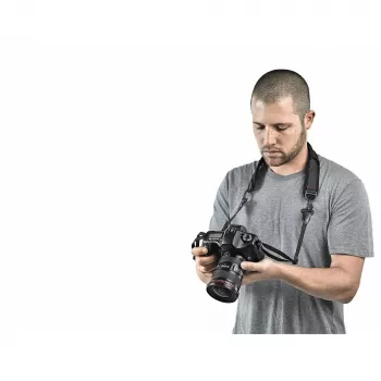 Manfrotto Pro Light Camera Strap PL pikalukitusjärjestelmällä, musta