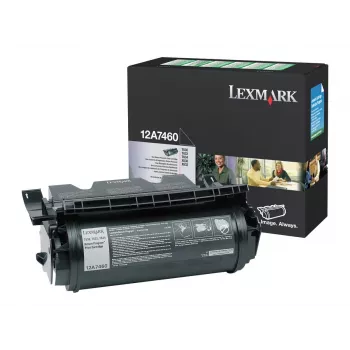 Lexmark 12A7460 alkuperäinen musta värikasetti suurikapasiteetti T630, T632, T634, X630, X632, X634 -laitteisiin