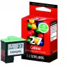 Lexmark No. 27 kolmivärinen mustekasetti (syaani, magenta, keltainen) - Standard Yield