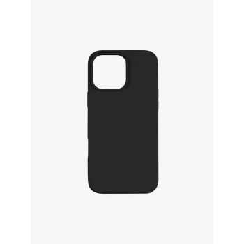 Pomologic CoverCase -silikonisuojakotelo iPhone 16 Pro Maxille MagSafe-yhteensopiva (musta)