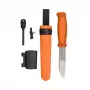 Morakniv Kansbol kiinteäteräinen veitsi ja selviytymispakkaus, oranssi
