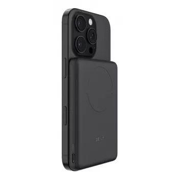 Belkin BoostCharge Slim magneettinen varavirtalähde 5000 mAh, 7,5 W, musta