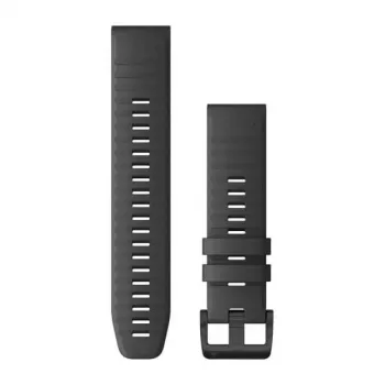 HAMA Garmin Silikoni Quick Fit 22 mm Kellonauha Fenix 5/6 - liuskekivenharmaa mustalla soljella 010-12863-22