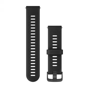 Garmin Silikonirannenauha Forerunner 745 - musta (20 mm, Quick Release) 010-11251-9B