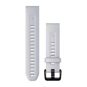 Garmin 20 mm silikoninen kellonranneke, Whitestone mustalla soljella, 010-13102-03