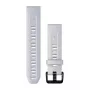 Garmin 20 mm silikoninen kellonranneke, Whitestone mustalla soljella, 010-13102-03