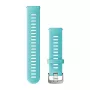 Garmin silikoninen kellonranneke Venu/Forerunner 645/245/55 -kelloille, turkoosi, 010-11251-9R