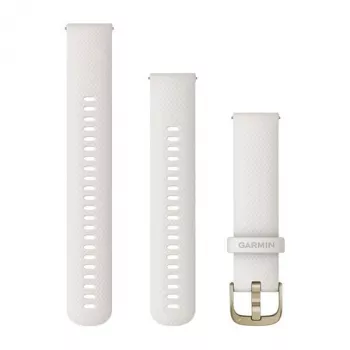 Garmin QuickFit 20 mm silikoniranneke vaaleanbeige, jossa cremegold-solki 010-12932-53