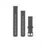 Garmin Quick Release 18 mm silikoninen kellonranneke, Gravel Grey, 010-13256-00