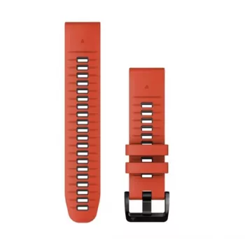 Garmin QuickFit 22 mm silikoniranneke kelloihin, punainen/grafiitti (010-13280-04)