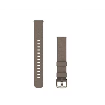 Garmin 14 mm kangasranneke Lily 2 -kelloihin, Coffee, jossa Cream Gold -solki (010-13302-10)