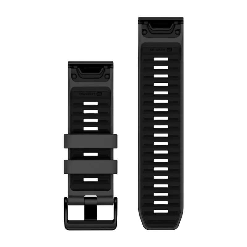 Garmin QuickFit 26 mm silikoniranneke grafiitti/musta 010-13393-10