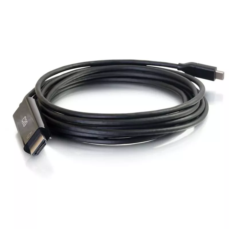 C2G USB-C - HDMI -adapterikaapeli - 1,83 m - musta - 4K@60Hz - käännettävä USB-C-liitin