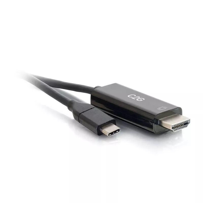C2G USB-C - HDMI -adapterikaapeli - 1,83 m - musta - 4K@60Hz - käännettävä USB-C-liitin