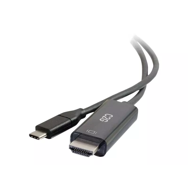 C2G USB-C - HDMI -adapterikaapeli - 1,83 m - musta - 4K@60Hz - käännettävä USB-C-liitin