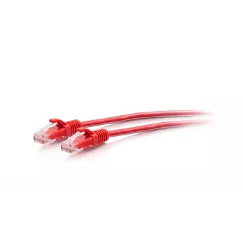 CABLES2GO C2G 3ft (0,9 m) Cat6a Snagless Unshielded (UTP) Slim Ethernet -verkkopatchkaapeli - punainen