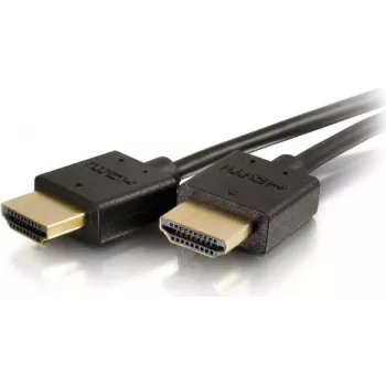 CABLES2GO C2G 0,6 m joustava High Speed HDMI -kaapeli litteillä liittimillä - 4K 60 Hz - HDMI Type-A uros HDMI Type-A uros - 3D - 10,2 Gbit/s - musta (41362)