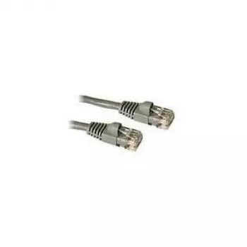 CABLES2GO Cat5e UTP -patch-kaapeli 3m harmaa, valettu, taittosuojalla, vedonpoistolla, RJ45