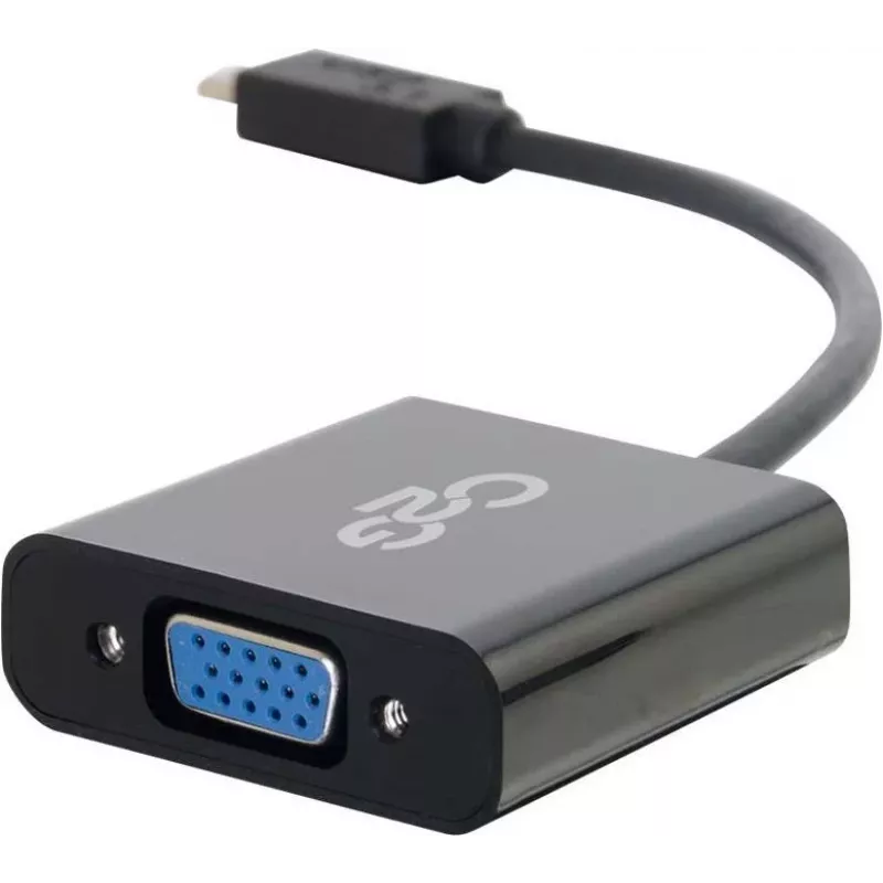 C2G USB 3.1 USB Type-C - VGA -sovitin - USB C - VGA musta