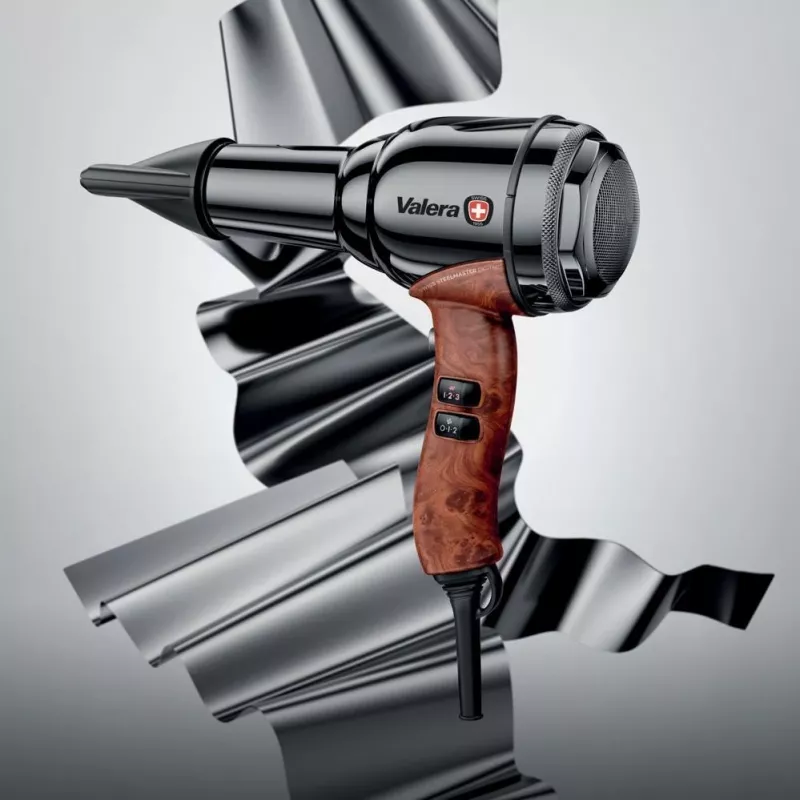 VALERA Swiss Steelmaster D Professional hiustenkuivaaja 2000W musta kromi
