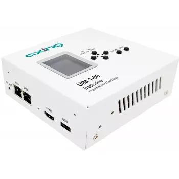 AXING UIM 1-00 yleissisääntulomodulaattori HDMI CVBS YPbPr RF DVB-T/C