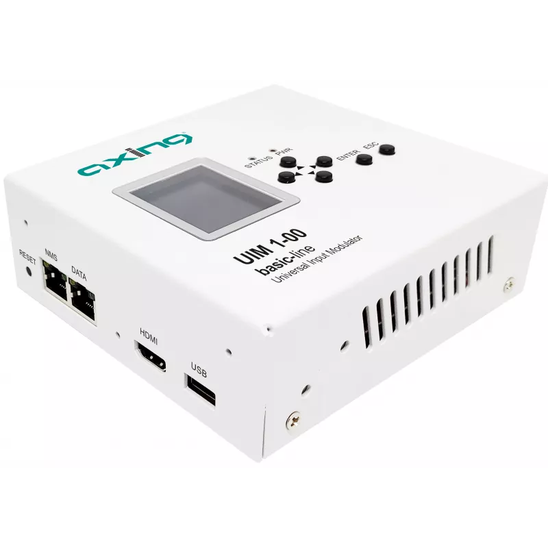 AXING UIM 1-00 yleissisääntulomodulaattori HDMI CVBS YPbPr RF DVB-T/C