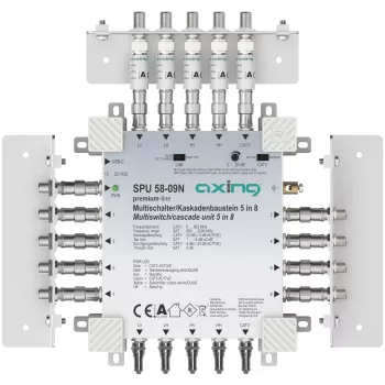AXING SPU 58-09N 5-in-8 aktiivinen multiswitch, paluukanavayhteensopiva