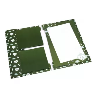 Artoz Papier kirjepaperi ja kirjekuoret koira-aihe oliivinvihreä n. DIN A5 80 g/m² 1 pakkaus