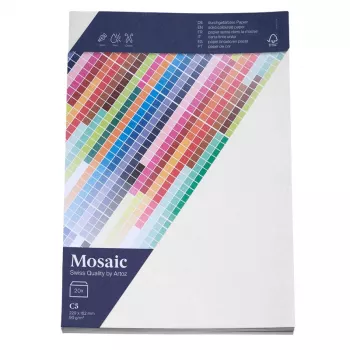 Artoz Papier Mosaic kirjekuoret DIN C5 ilman ikkunaa valkoinen kasteliimattu 20 kpl (9439420-211)