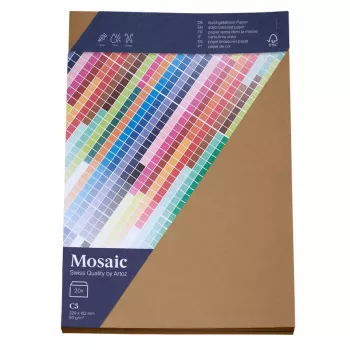 Artoz Papier Mosaic kirjekuoret DIN C5 ilman ikkunaa natural kasteliimattu 20 kpl