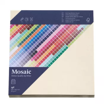 Artoz Papier Mosaic neliönmuotoiset kirjekuoret norsunluu ilman ikkunaa kumiliimattu 20 kpl (9445420-241)