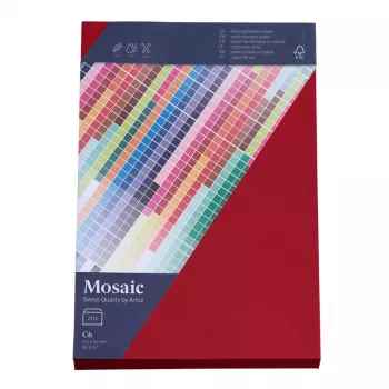 Artoz Papier Mosaic -kirjekuoret DIN C6 ilman ikkunaa viininpunainen kosteuskliimattava 20 kpl