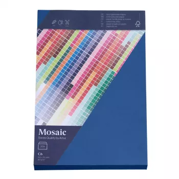 Artoz Papier Mosaic -kirjekuoret DIN C6 ilman ikkunaa laivastonsininen kosteuskliimattava 20 kpl