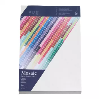 Artoz Papier Mosaic -kirjekuoret DIN C6 ilman ikkunaa valkoinen kosteuskliimattava 20 kpl