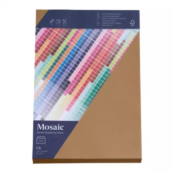Artoz Papier Mosaic -kirjekuoret DIN C6 ilman ikkunaa luonnonvalkoinen kosteuskliimattava 20 kpl