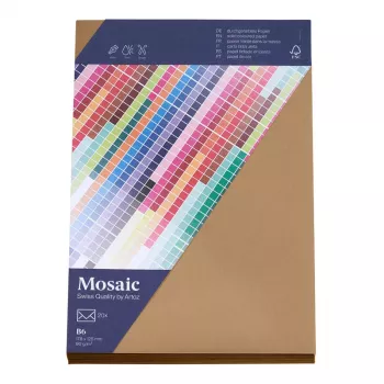 Artoz Papier Mosaic -kirjekuoret DIN B6 ilman ikkunaa luonnonvalkoinen kosteuskliimattava 20 kpl