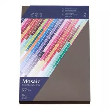 Artoz Papier Mosaic -kirjekuoret DIN B6 ilman ikkunaa grafiitti kosteuskliimattava 20 kpl:n pakkaus