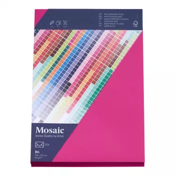 Artoz Papier Mosaic -kirjekuoret DIN B6 ilman ikkunaa fuksia kosteuskliimattava 20 kpl