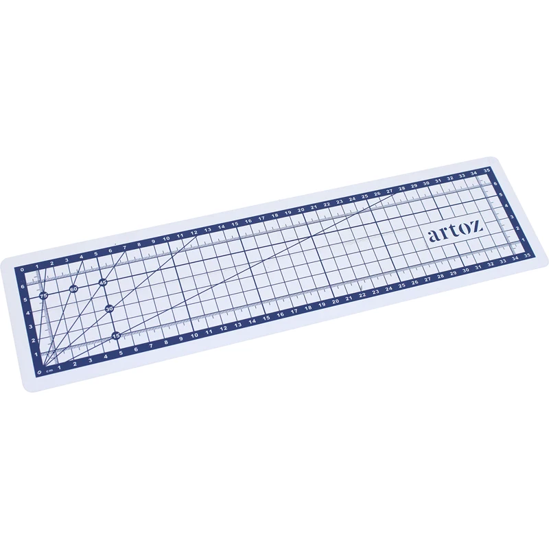 Artoz Papier -leikkausviivain-sarja 7-osainen 32,0 cm läpinäkyvä