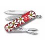Victorinox Classic SD Printed -taskuveitsi, alppitähti-kuvio, 58 mm, punainen (0.6223.840)