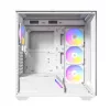 Antec Constellation Series C3 ARGB Mid Tower ATX -kotelo karkaistulla lasisivupaneelilla, valkoinen
